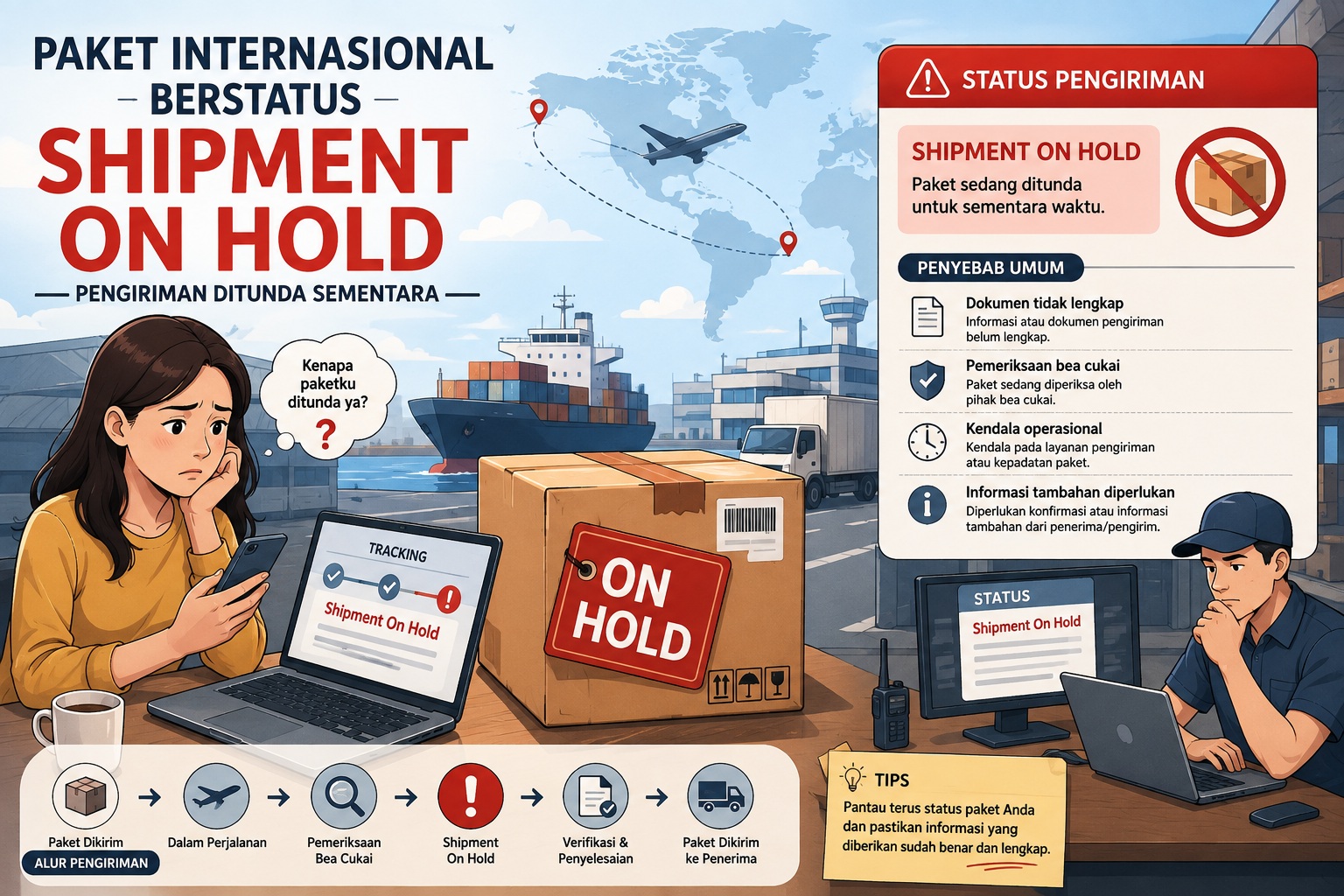 Paket Berstatus Shipment On Hold? Jangan Panik, Ini Penyebab Utama & Cara Mengatasinya